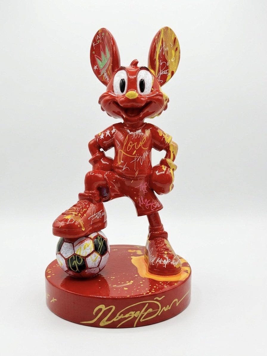 Mr Roo Der Geist eines Champions NÖ-MR-01, Pop-Art-Skulptur von Nursel Önen